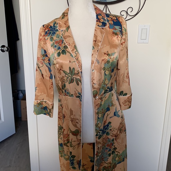 Zara | Trf Collection | Oriental Print Kimono Dress | XS - Picture 6 of 16